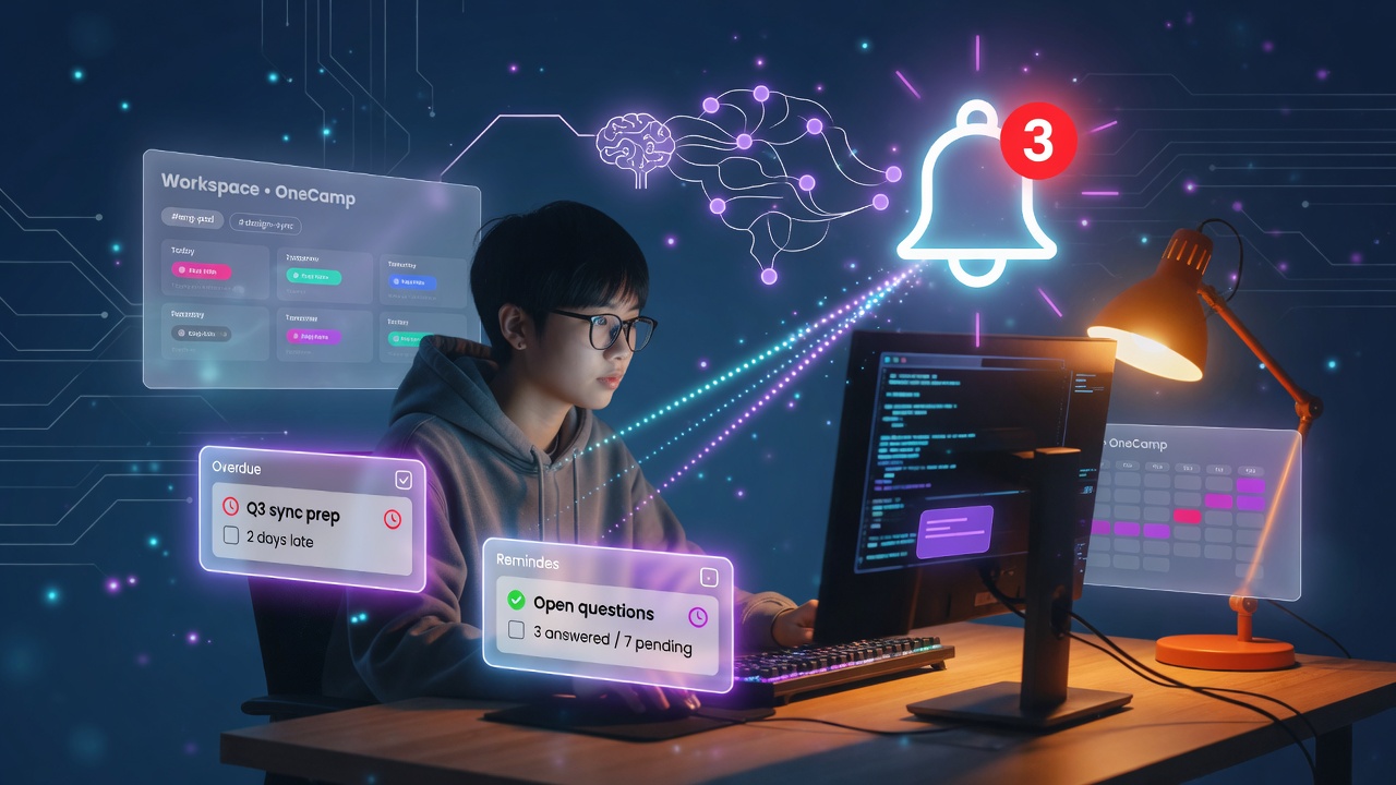 AI Nudges in OneCamp: A Workspace That Remembers What You Promised