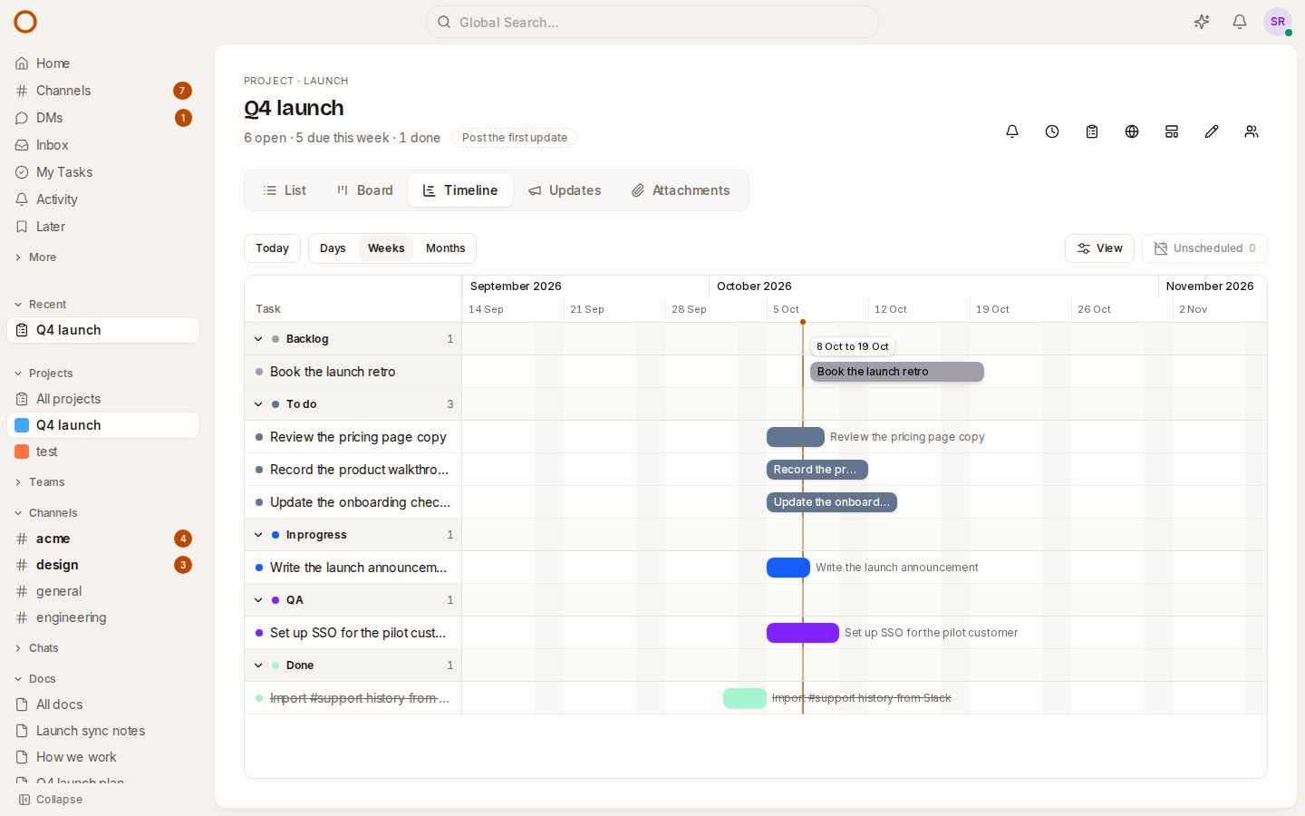 See Every Project On One Page, And Every Plan On A Timeline